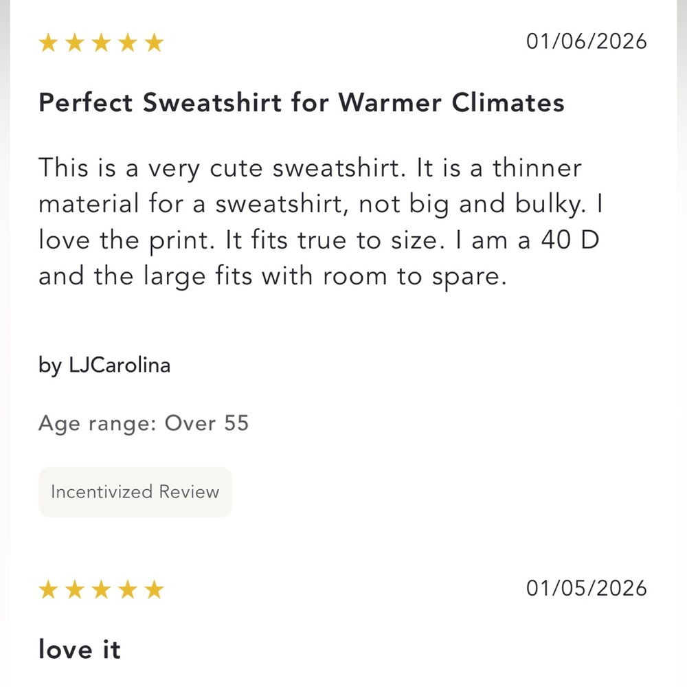 Beach Riot NWT various Devyn Alpine Winter Crewneck sweatshirt; soft, midweight. - Picture 8 of 16